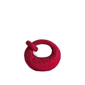4441 Abacus Top Handle Bag - Artifical Crystal Red - Mini